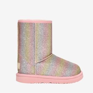 VERY GENTLY USED TODDLER UGG T CLASSIC II GLITTER BOOT SIZE 8